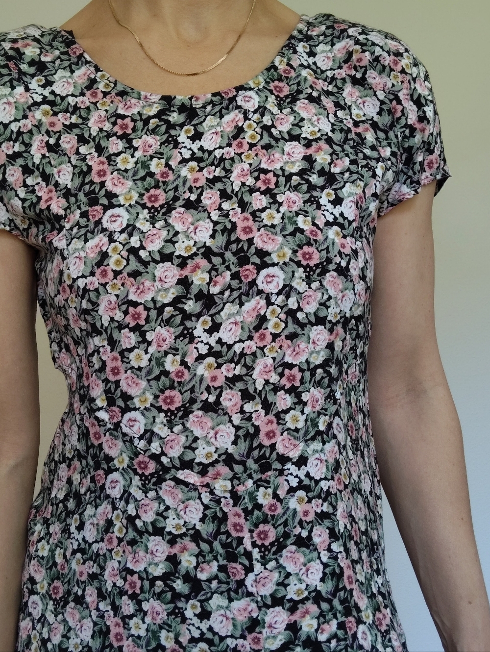 Vintage All That Jazz Floral Maxi Dress - Picture 4 of 11